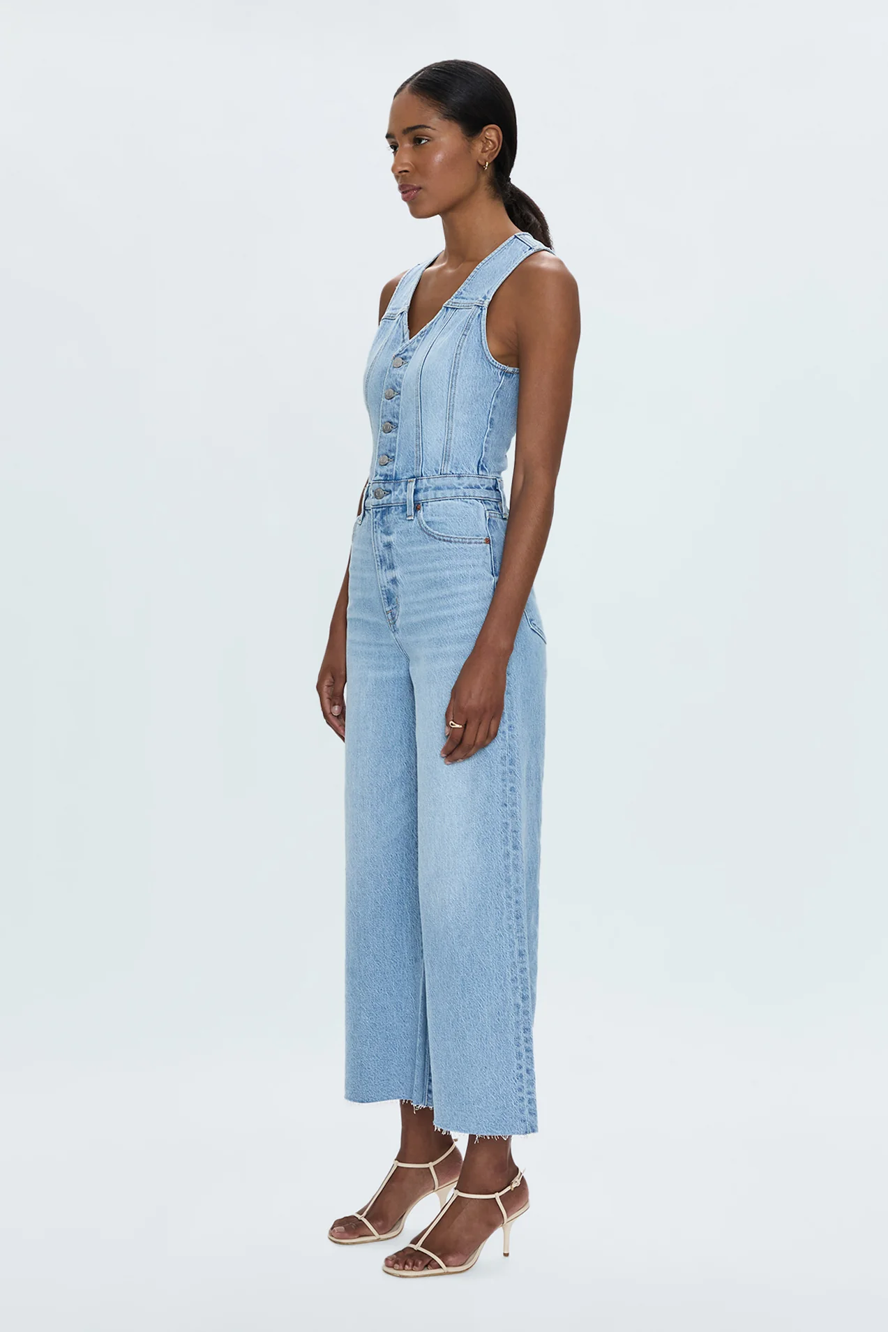 Aria Cropped Fitted Vest Jumpsuit - Priority - Image 4