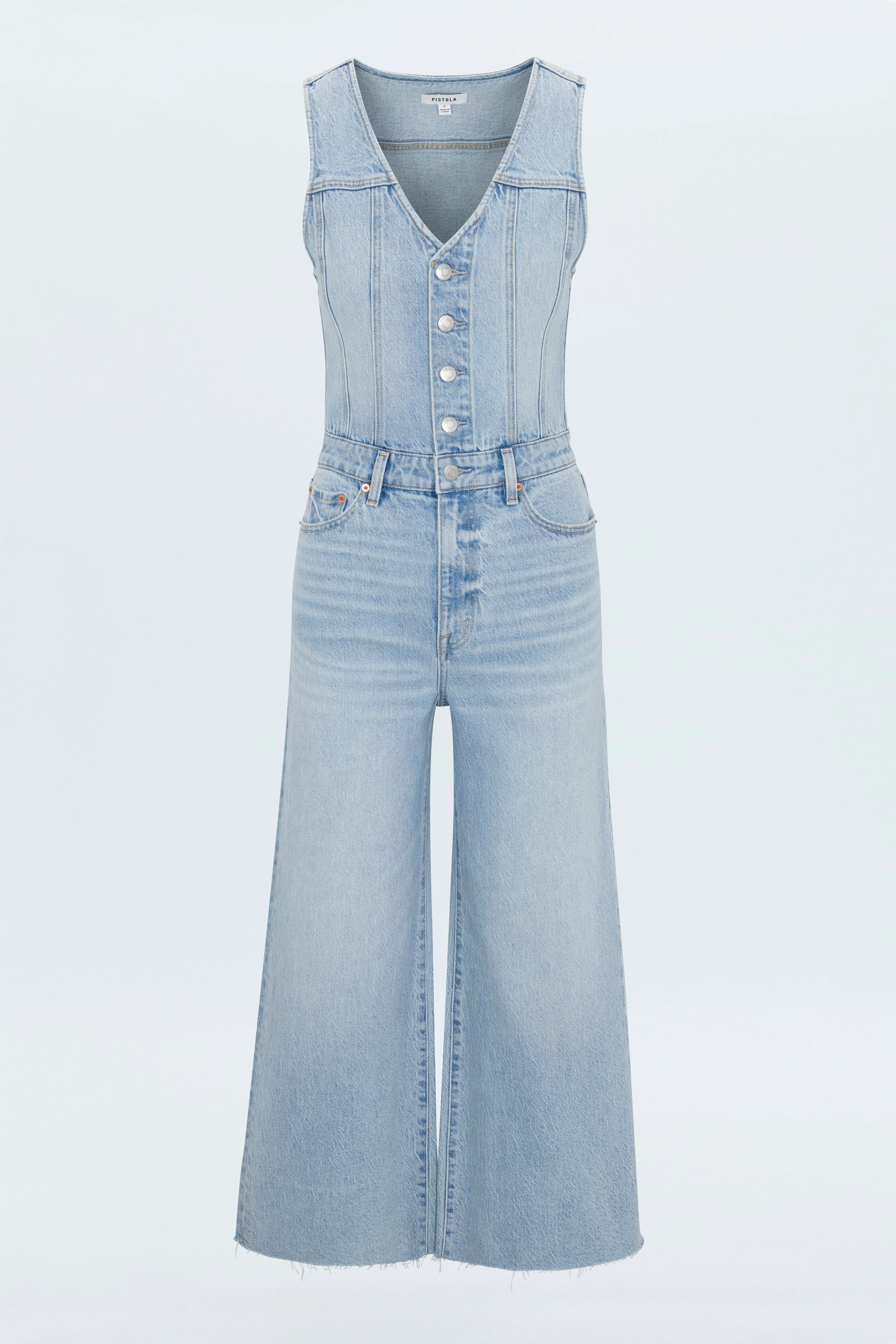 Aria Cropped Fitted Vest Jumpsuit - Priority - Image 7