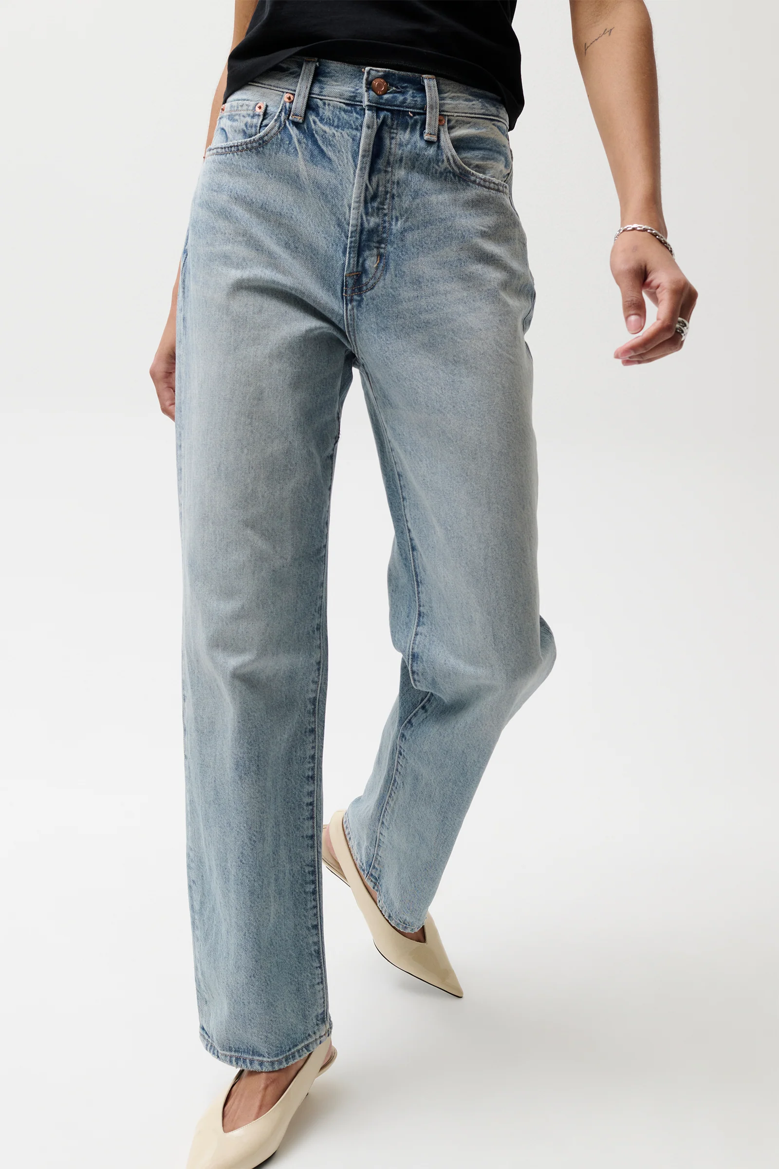 PETITE Cassie Super High Rise Straight Jean - Bramble - Image 6