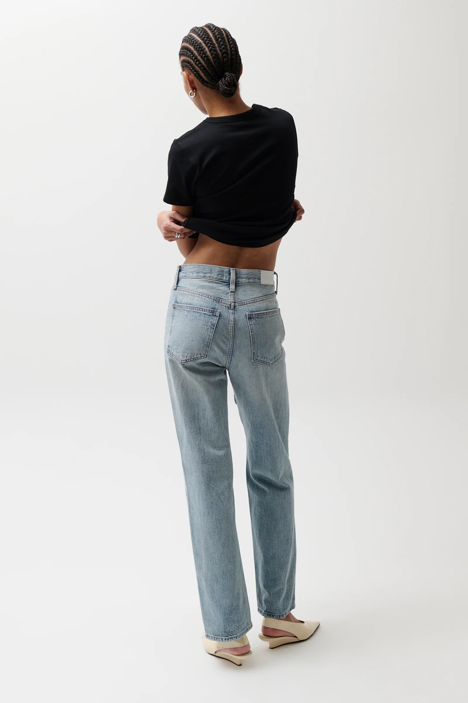 PETITE Cassie Super High Rise Straight Jean - Bramble - Image 7