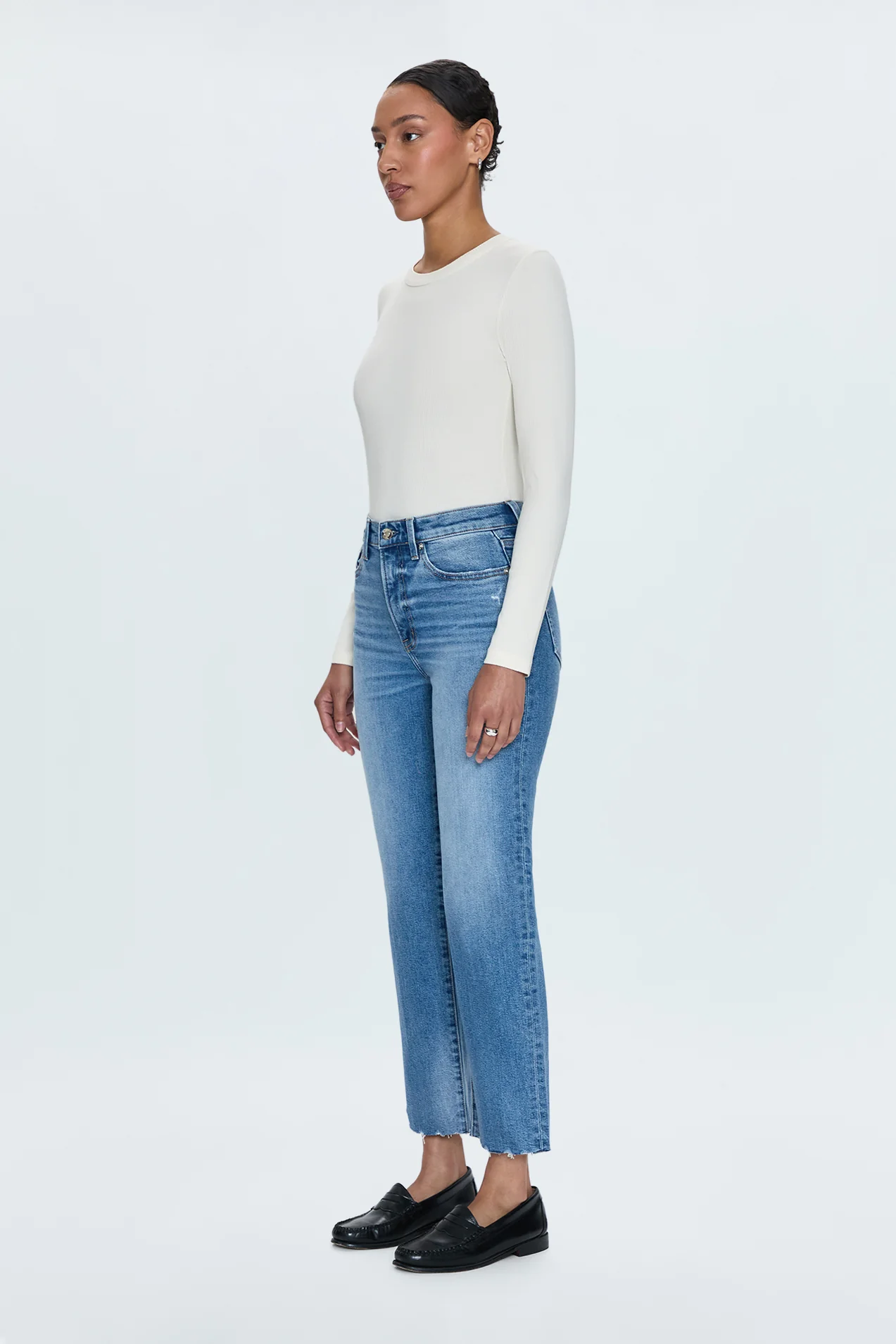 Charlie High Rise Classic Straight Jean - Rhythm Vintage - Image 5