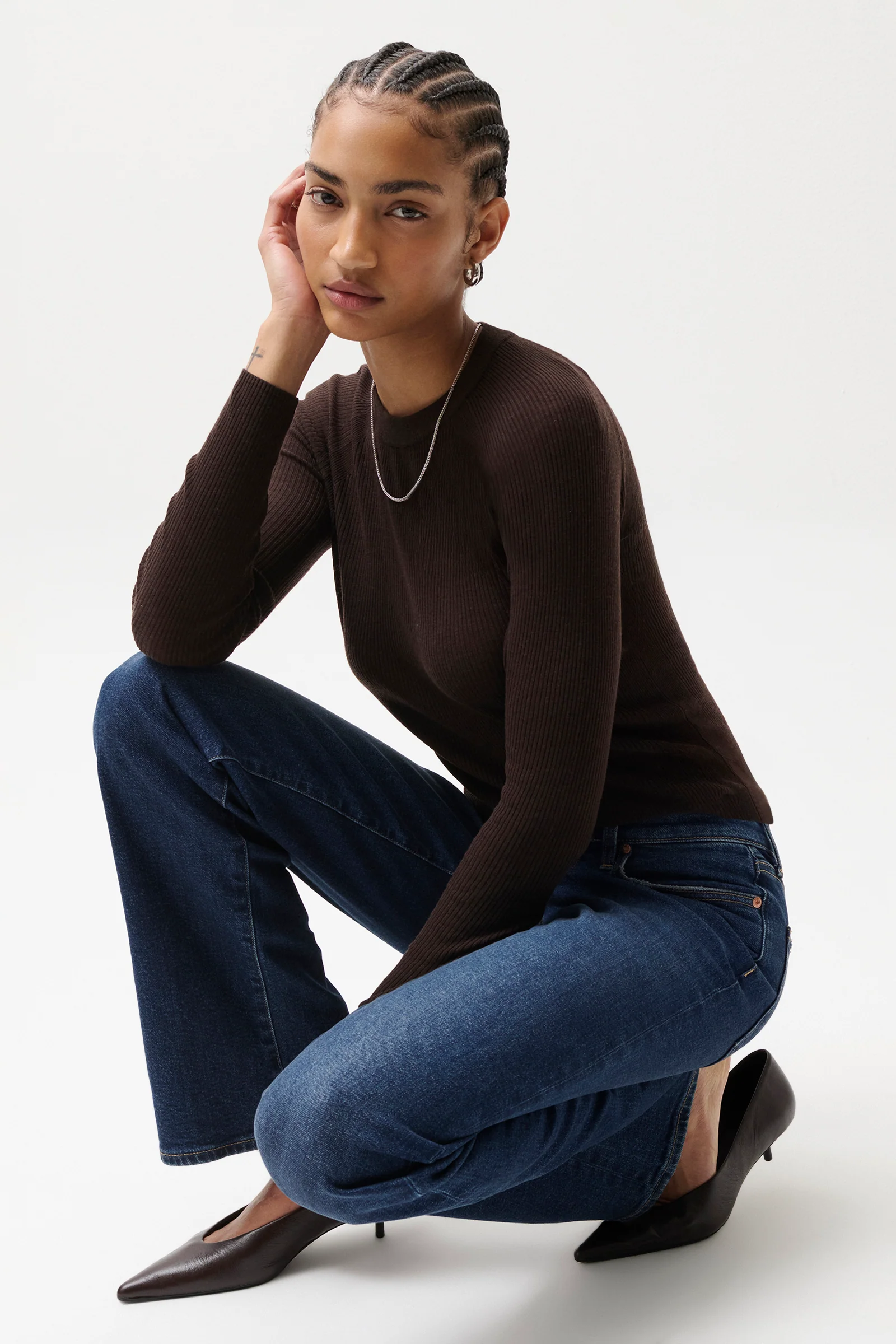 PETITE Evie High Rise Slim Boot - Penthouse - Image 6