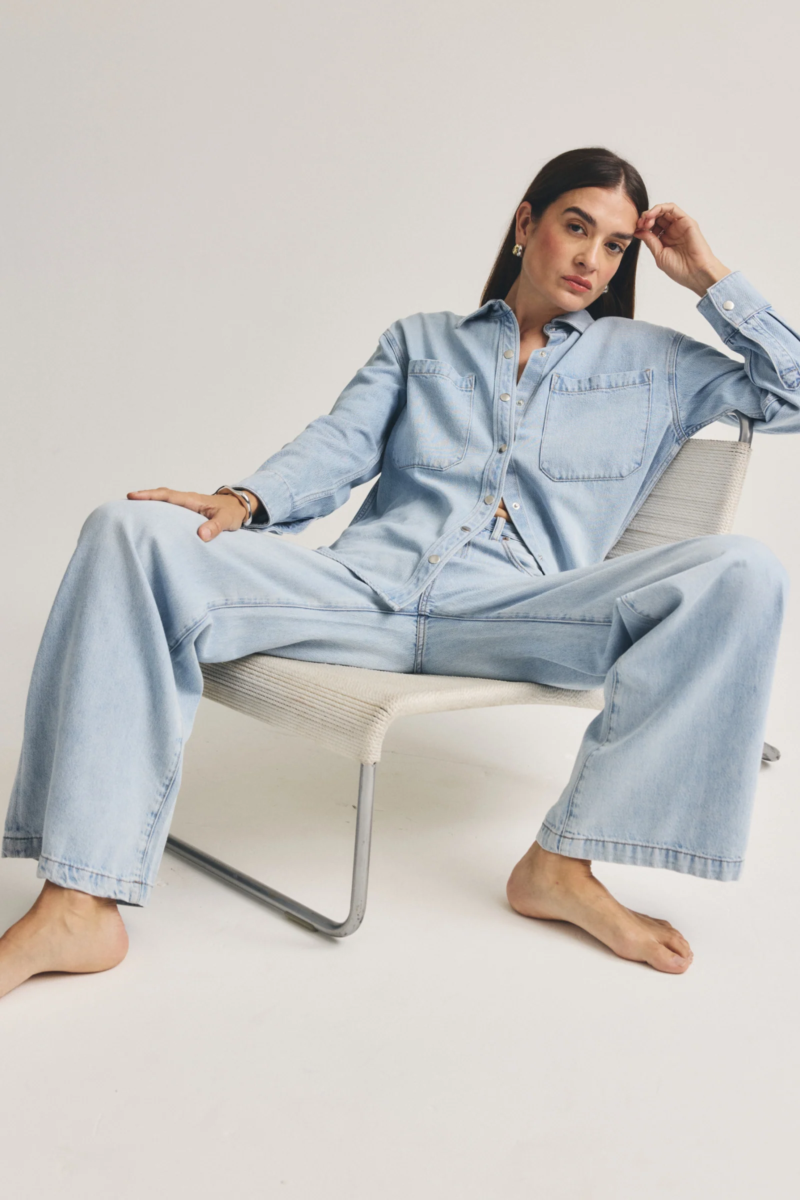 Jadyn Low Slung Palazzo Jean - Chateau - Image 3