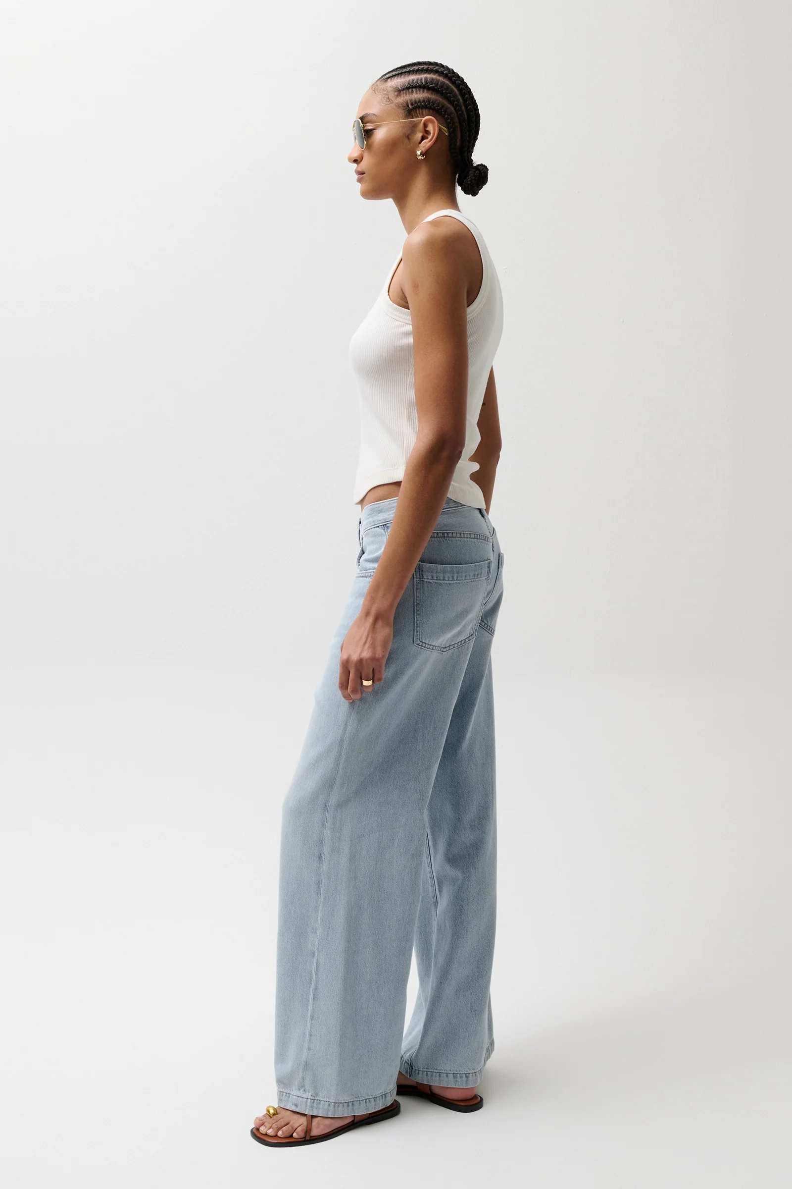 Jadyn Low Slung Palazzo Jean - Chateau - Image 6