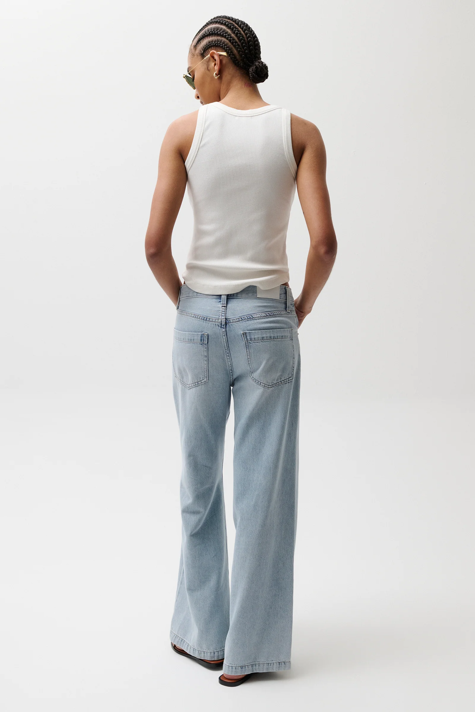 Jadyn Low Slung Palazzo Jean - Chateau - Image 7