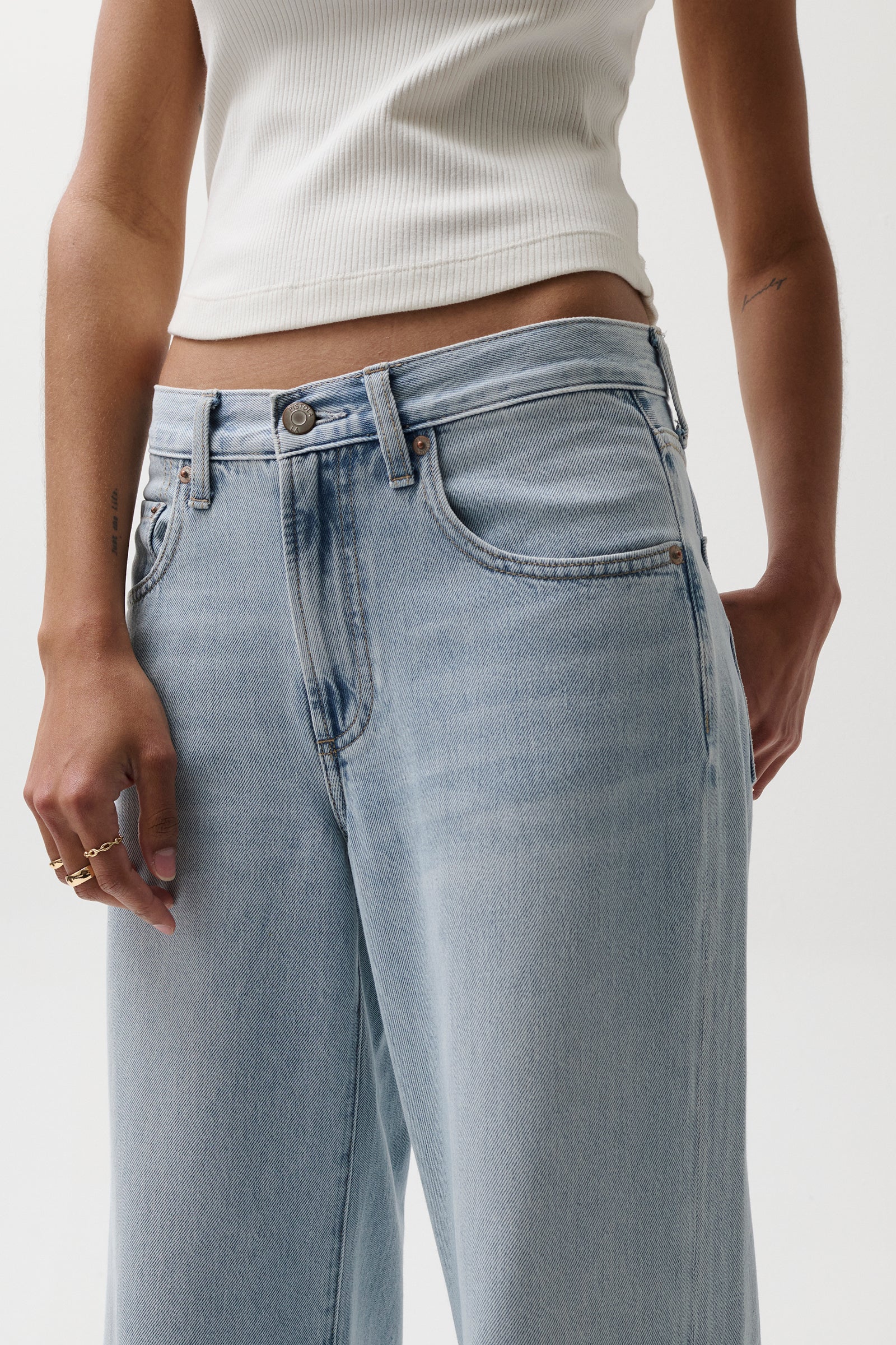 Jadyn Low Slung Palazzo Jean - Chateau - Image 9