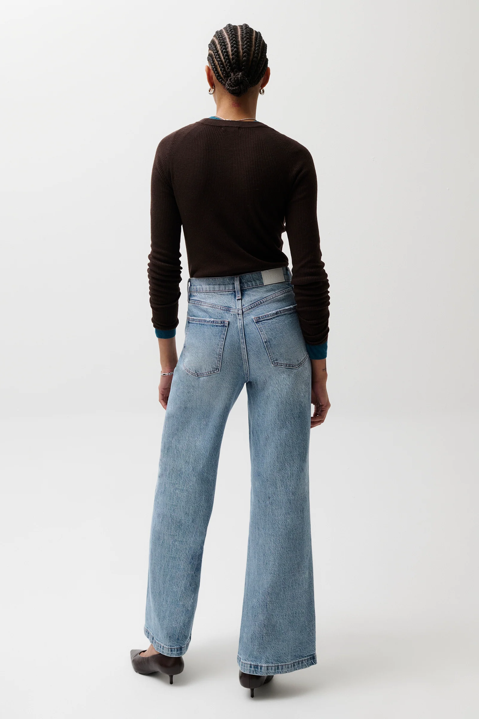 Lana High Rise Ultra Wide Leg Jean - Break - Image 3