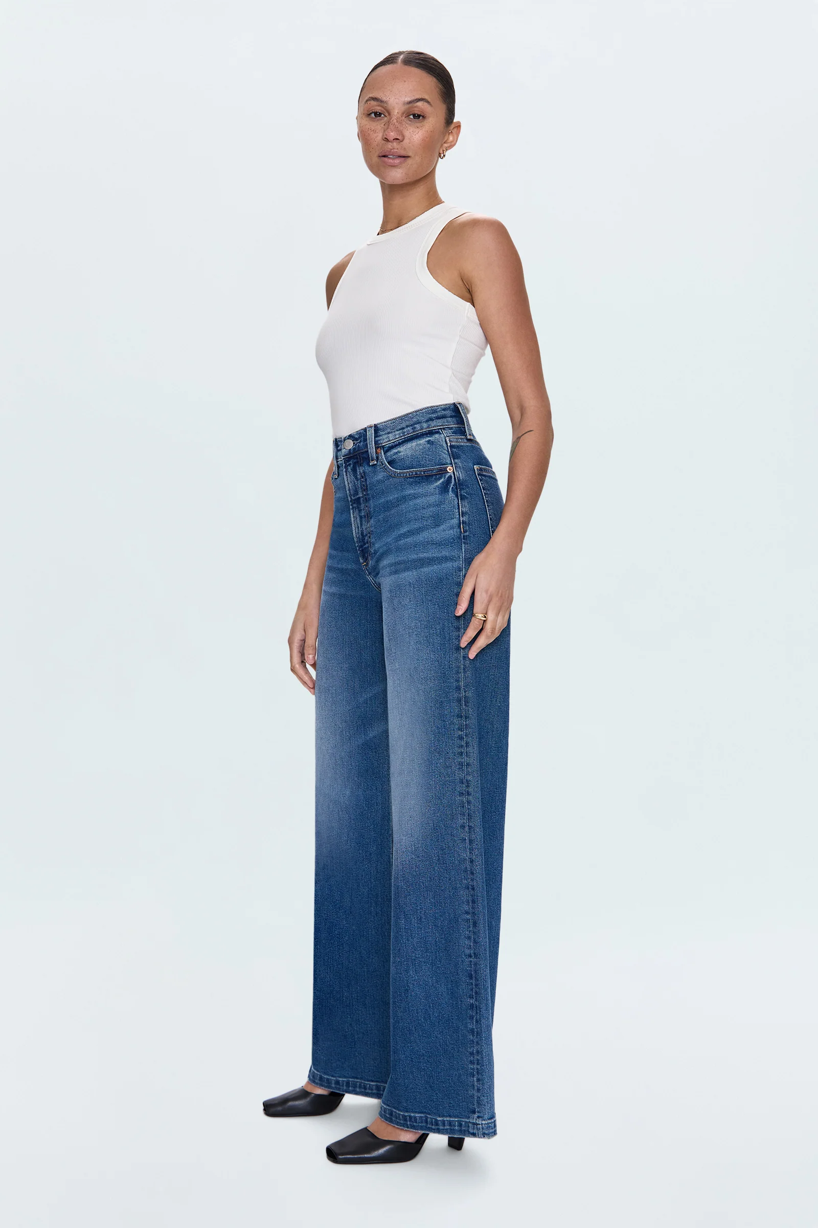 PETITE Lana High Rise Ultra Wide Leg Jean - Soho - Image 4