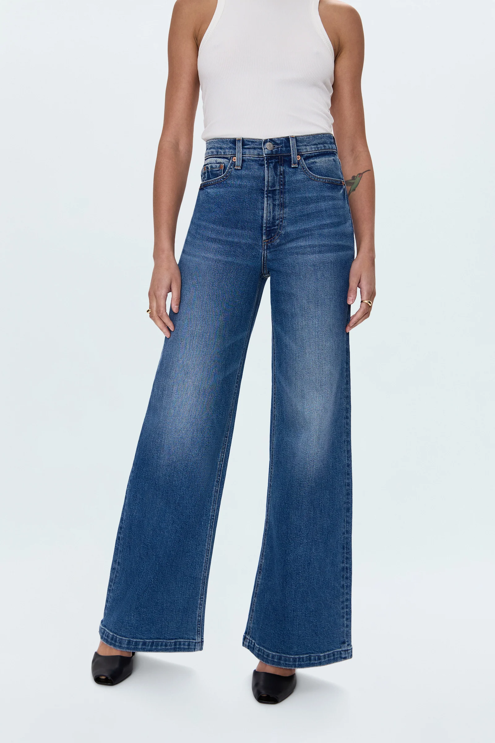 PETITE Lana High Rise Ultra Wide Leg Jean - Soho - Image 7