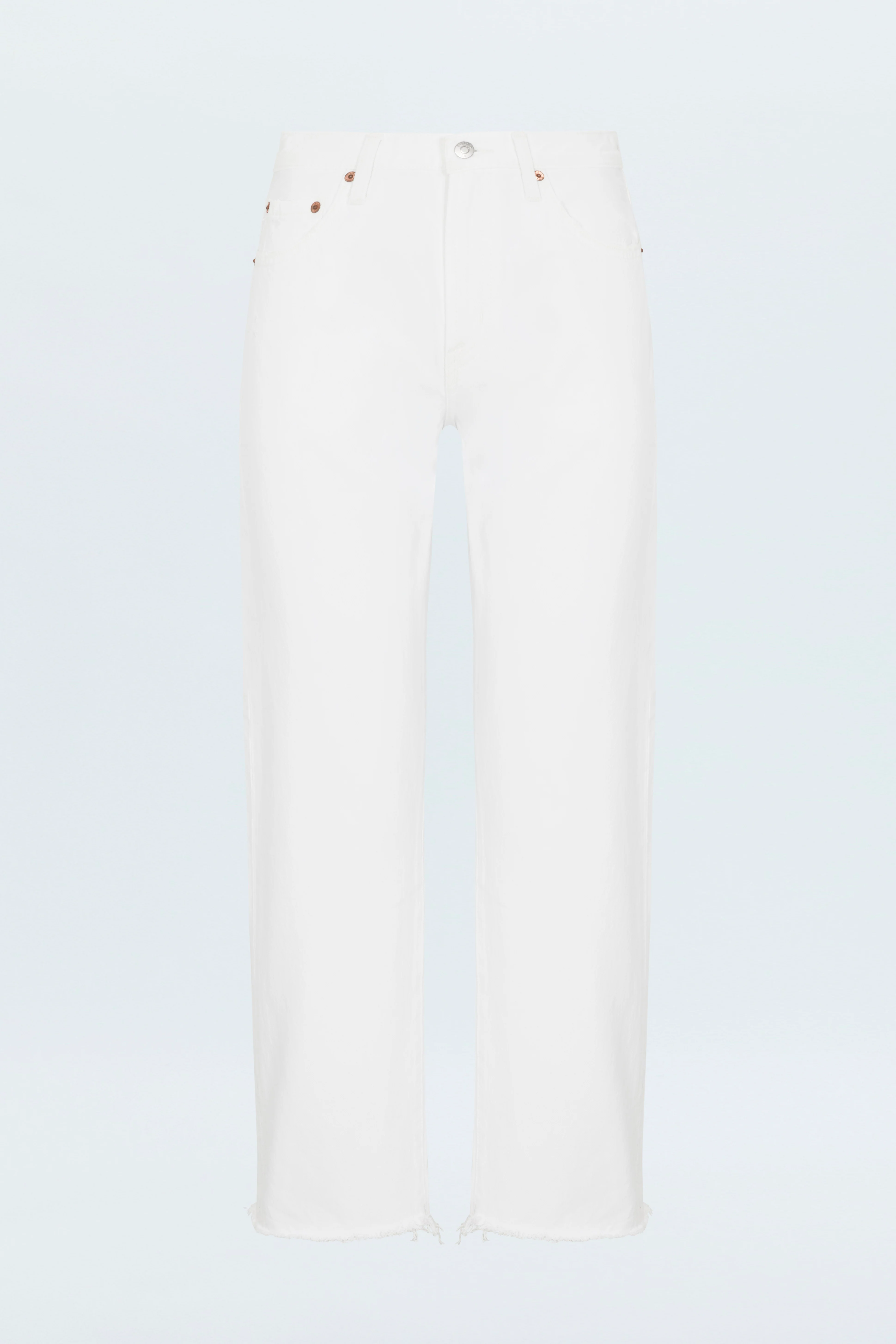Lexi Mid Rise Bowed Straight Jean - Luxe White Vintage - Image 7