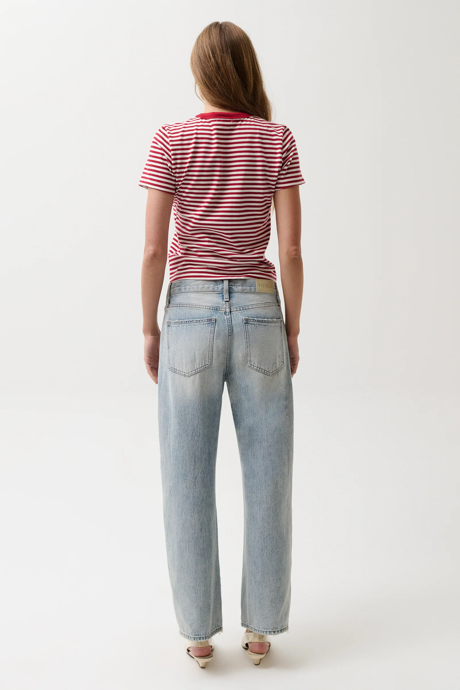 Lexi Mid Rise Bowed Straight Jean - Bowie - Image 5