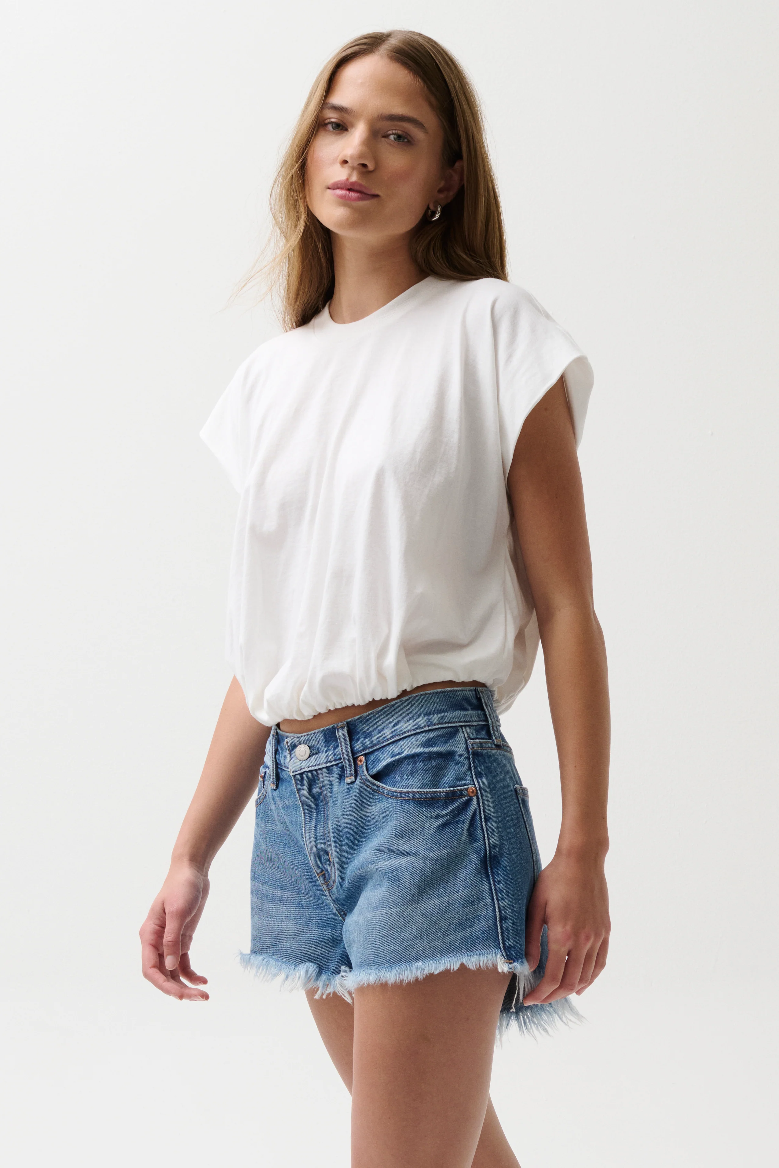 Millie Bubble Tee - Le Blanc - Image 3