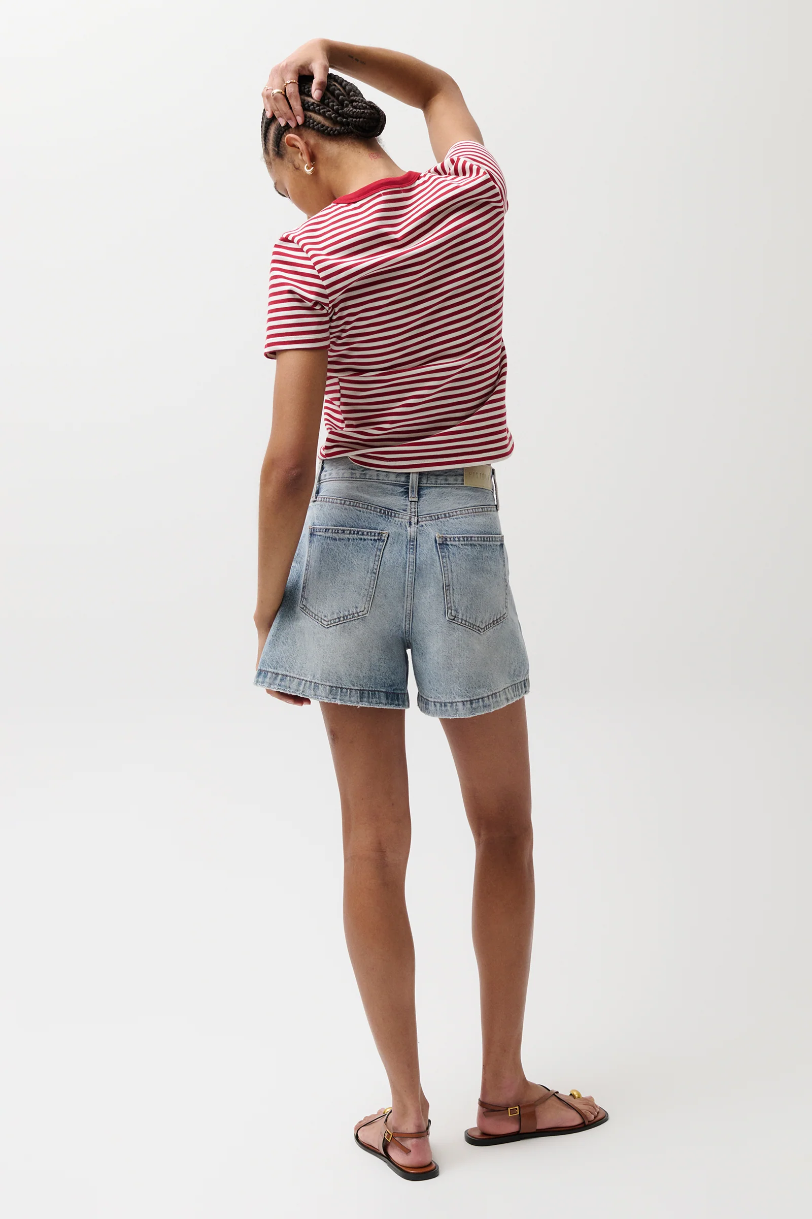 Saige High Rise Short - French Riviera - Image 3