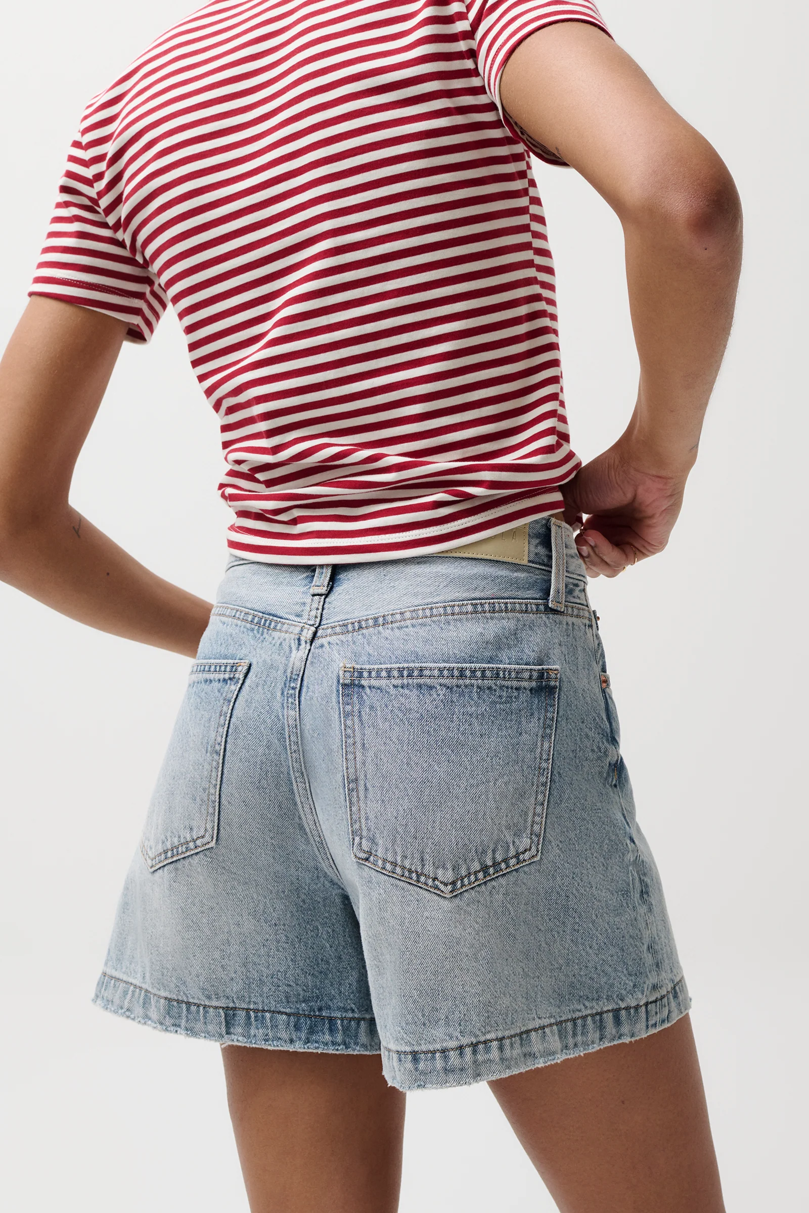 Saige High Rise Short - French Riviera - Image 4