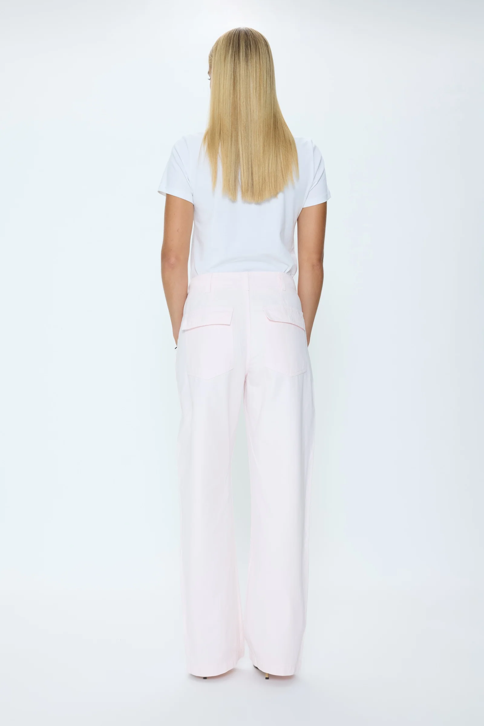 Wren Relaxed Straight Utility Pant - Ice Pink - Image 4