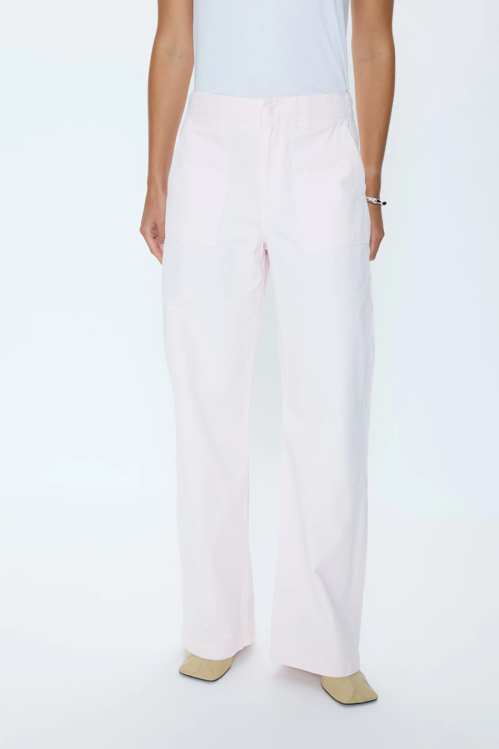 Wren Relaxed Straight Utility Pant - Ice Pink - Image 5
